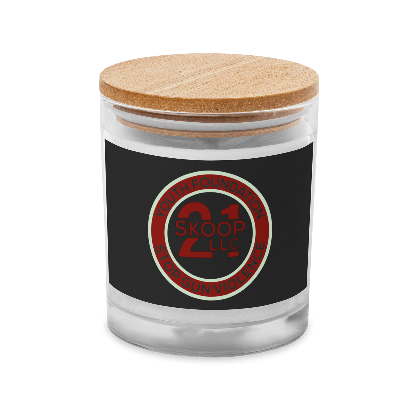 Glass jar candle