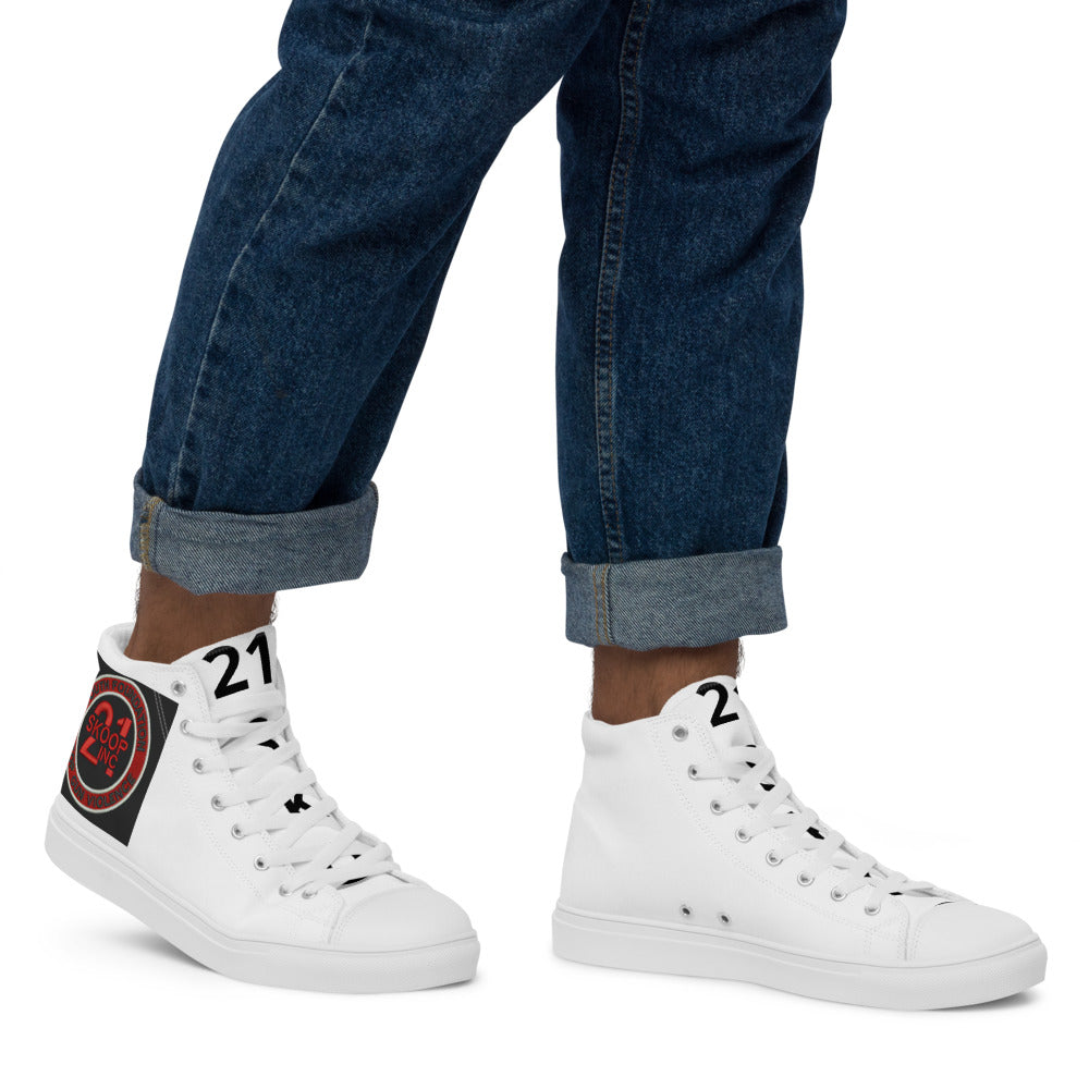 Men’s high top canvas shoes