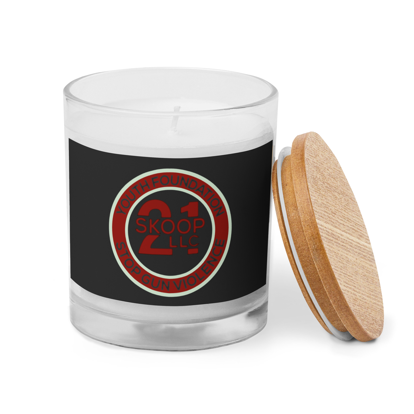 Glass jar candle