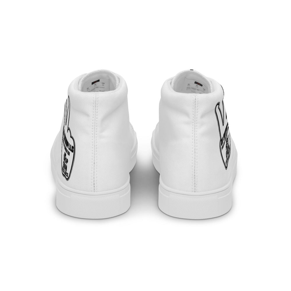 Men’s high top canvas shoes