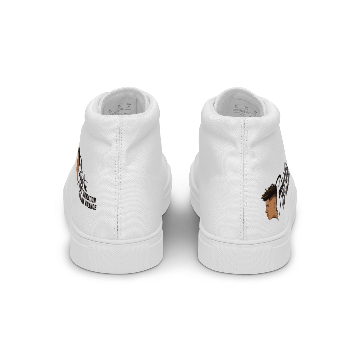 Men’s high top canvas shoes