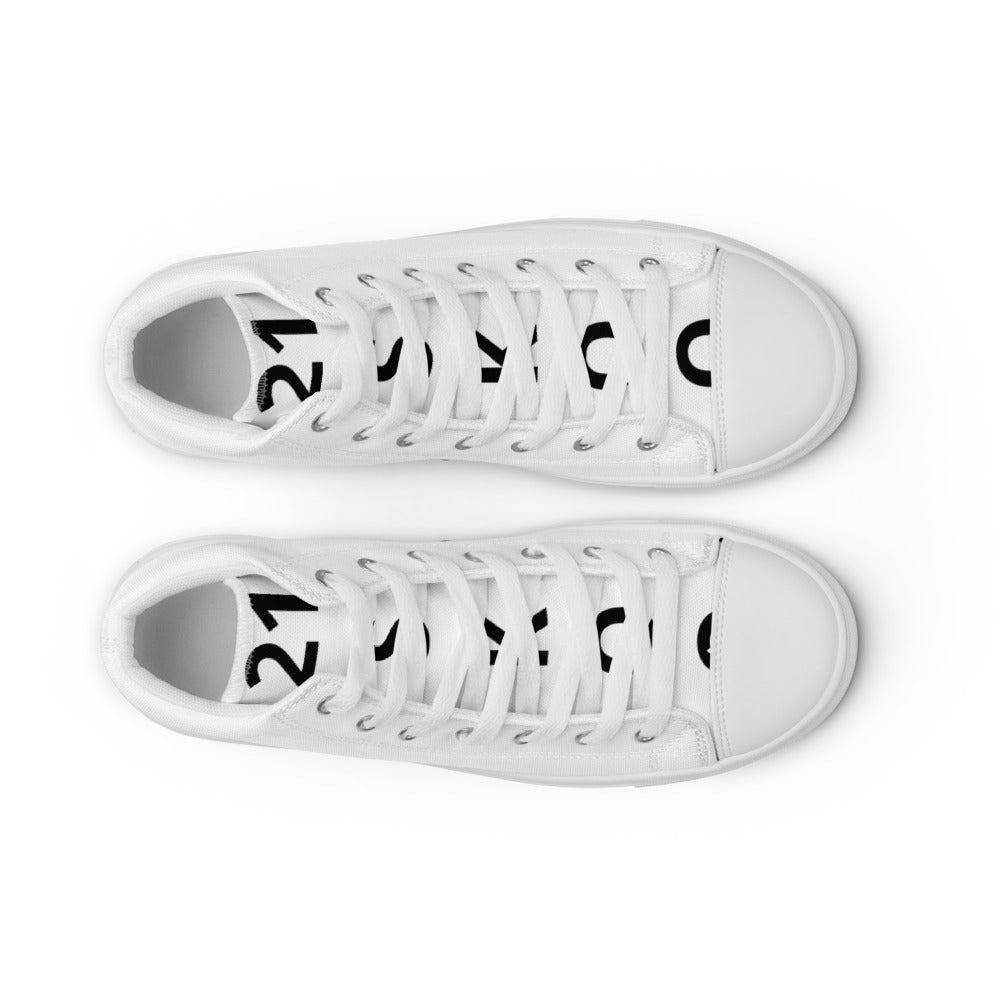 Men’s high top canvas shoes