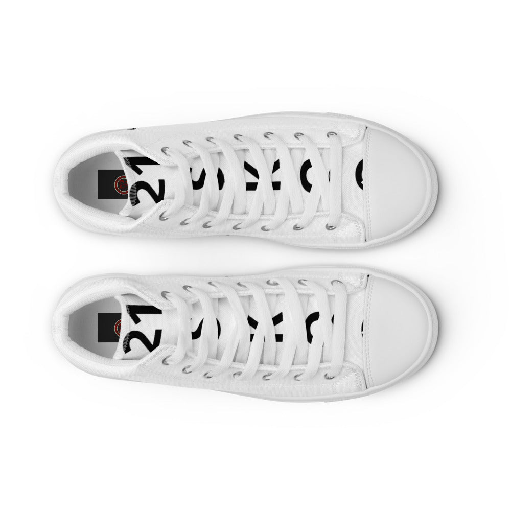 Men’s high top canvas shoes