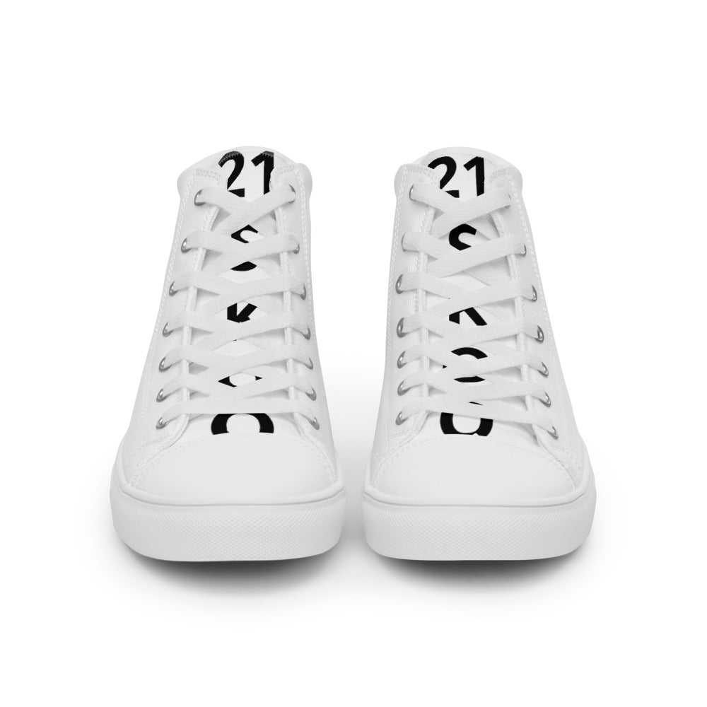 Men’s high top canvas shoes