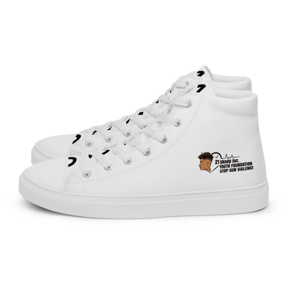 Men’s high top canvas shoes