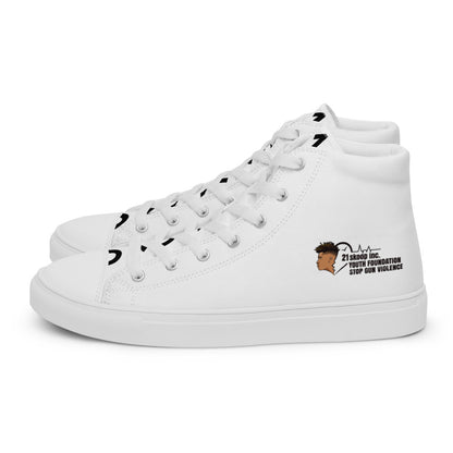 Men’s high top canvas shoes