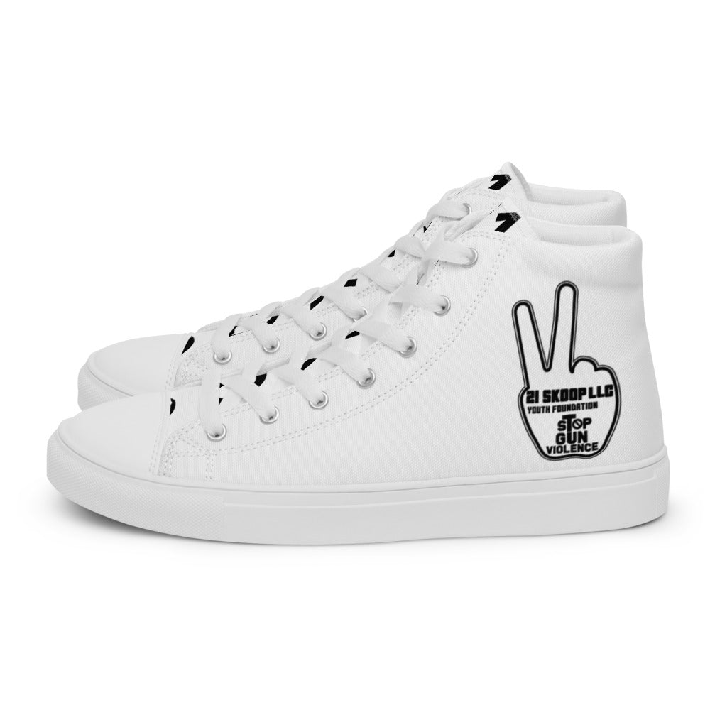 Men’s high top canvas shoes