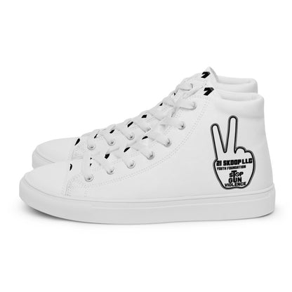 Men’s high top canvas shoes