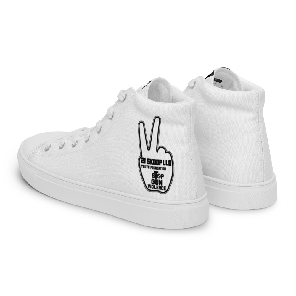 Men’s high top canvas shoes
