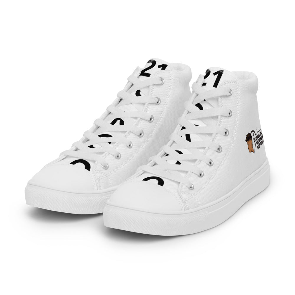 Men’s high top canvas shoes