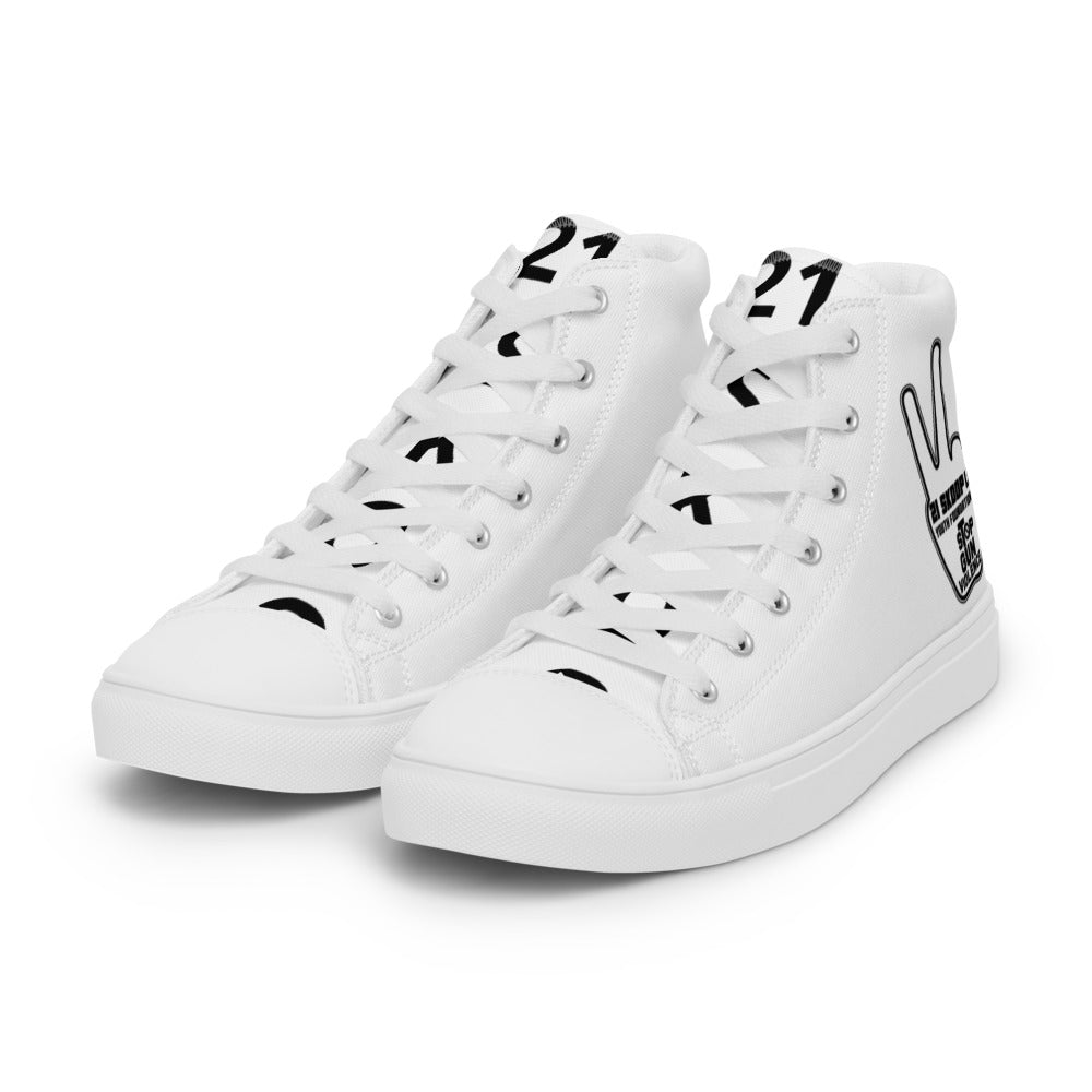 Men’s high top canvas shoes