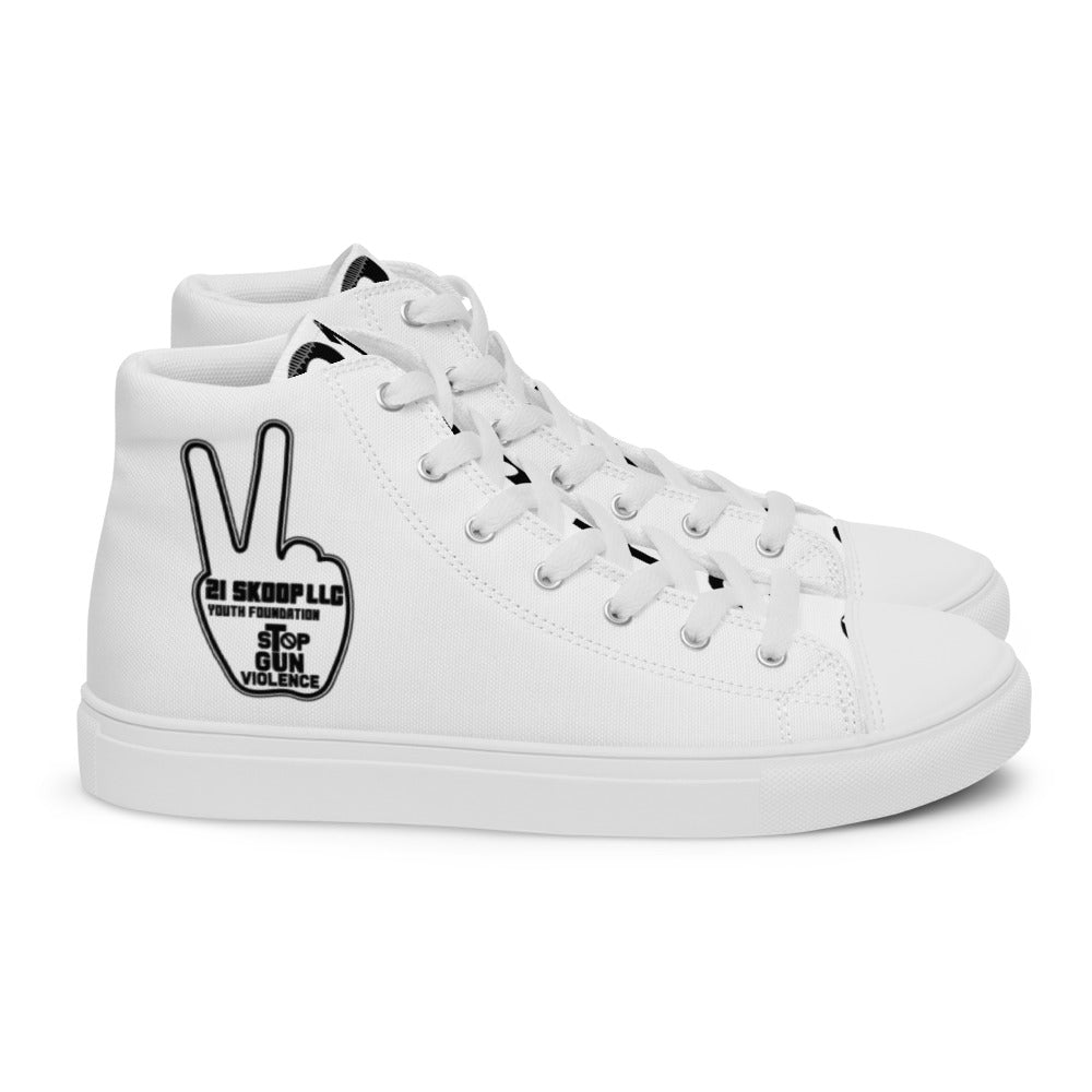 Men’s high top canvas shoes