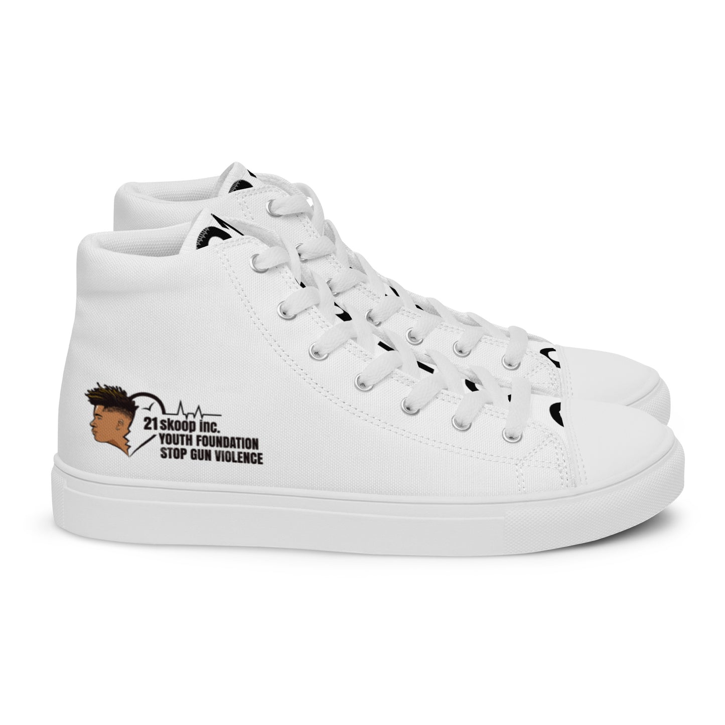 Men’s high top canvas shoes