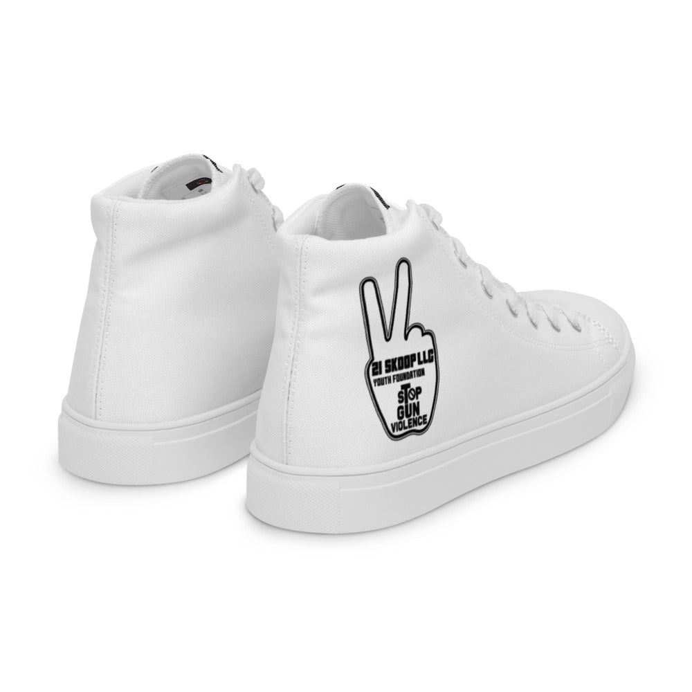 Men’s high top canvas shoes